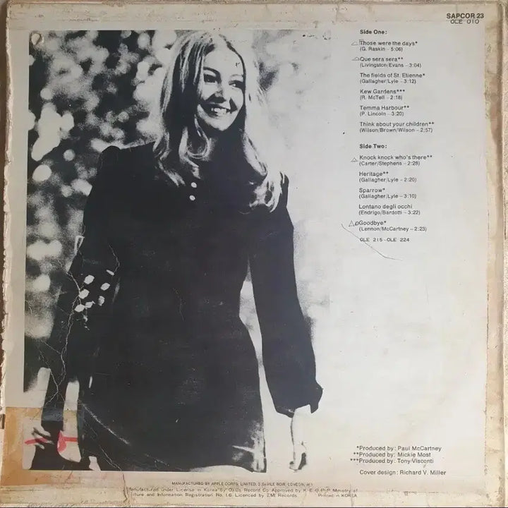 [BUNJANG] Mary Hopkin Those Were The Days LP Vinyl Record / MARY HOPKIN-THOSE WERE THE DAYS LP