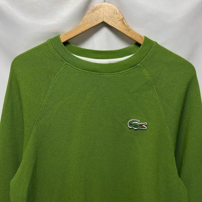[BUNJANG] Lacoste Cotton Sweatshirt Green / [정품/95] 라코스테 코튼 연두색 맨투맨