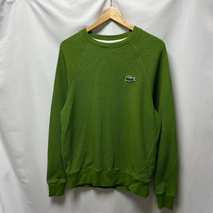 [BUNJANG] Lacoste Cotton Sweatshirt Green / [정품/95] 라코스테 코튼 연두색 맨투맨