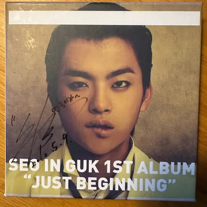 [BUNJANG] Seo In Guk 1st Album "JUST BEGINNING" Signed Edition CD / CD 서인국 1집 앨범 "JUST BEGINNING" 사인반