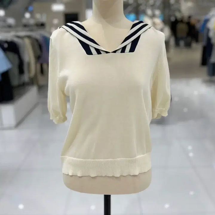 [BUNJANG] Jucy Judy Sailor Collar Knit Top / 쥬시쥬디 세일러 카라니트