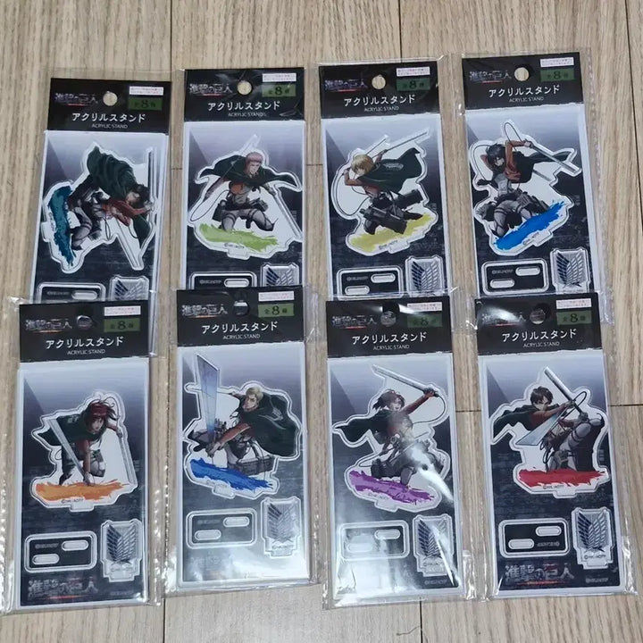 [BUNJANG] Attack on Titan 8 Types Acrylic Standee Set / 진격거 아크맅 8종