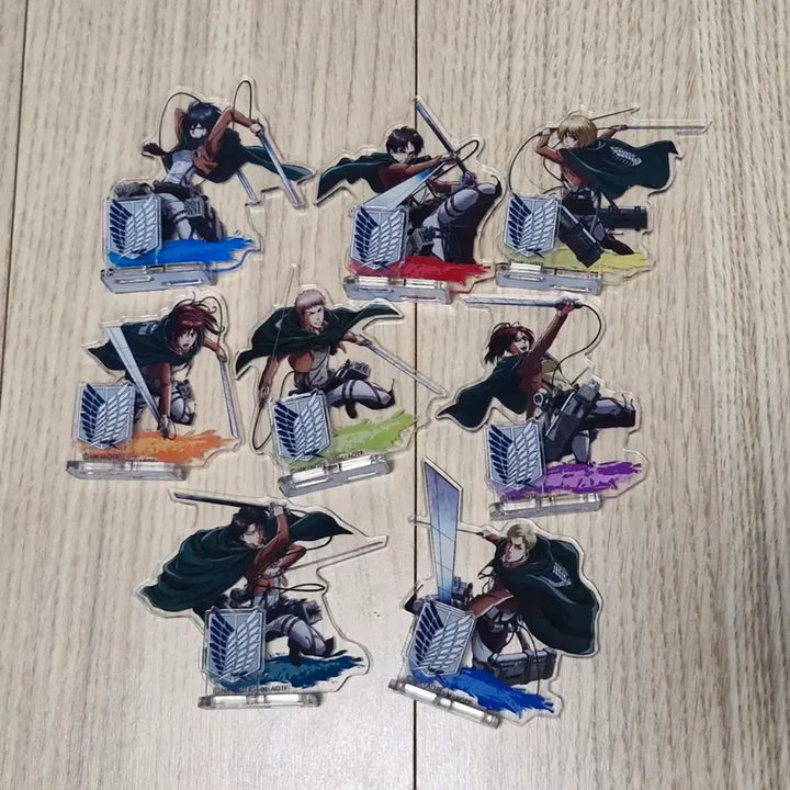 [BUNJANG] Attack on Titan 8 Types Acrylic Standee Set / 진격거 아크맅 8종