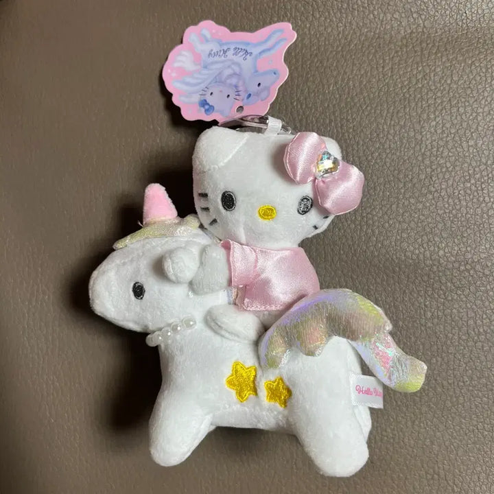 [BUNJANG] Sanrio Hello Kitty Unicorn Plush Keychain Pink / 새상품) 헬로키티 유니콘 인형 키링 핑크