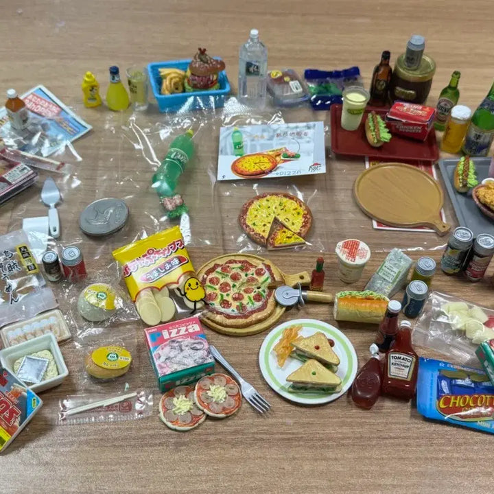 [BUNJANG] Re-Ment Miniature Food Series - Pizza, Hamburgers, Snacks, Convenience Store Meals, Drinks / (낱개판매)식완 리멘트 피자,햄버거,간식,편의점도시락,음료등등 미니어처