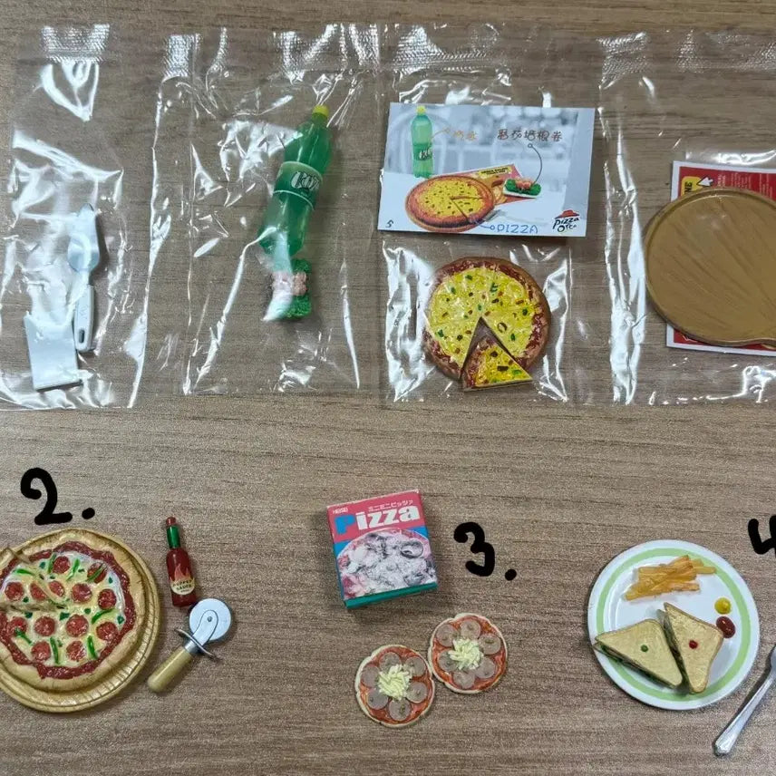 [BUNJANG] Re-Ment Miniature Food Series - Pizza, Hamburgers, Snacks, Convenience Store Meals, Drinks / (낱개판매)식완 리멘트 피자,햄버거,간식,편의점도시락,음료등등 미니어처