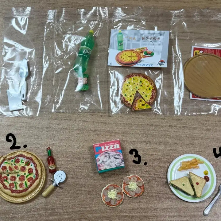 [BUNJANG] Re-Ment Miniature Food Series - Pizza, Hamburgers, Snacks, Convenience Store Meals, Drinks / (낱개판매)식완 리멘트 피자,햄버거,간식,편의점도시락,음료등등 미니어처