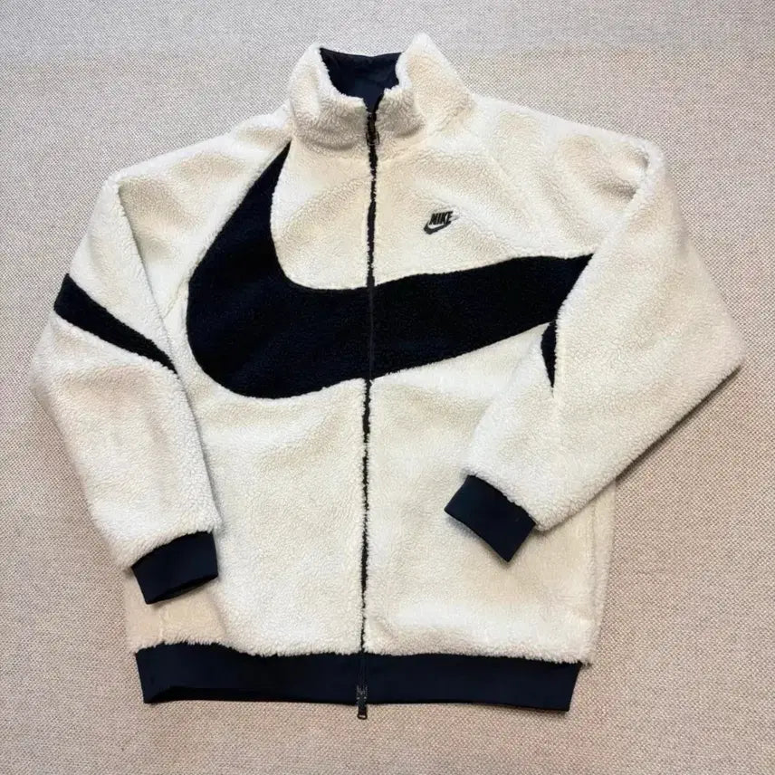 [BUNJANG] Nike Big Swoosh Reversible Fleece Jacket L / [새상품] 나이키 빅 스우시 리버시블 플리스 자켓 L 판매/교환