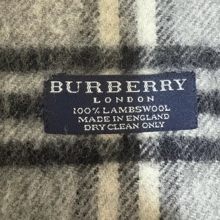 [BUNJANG] Burberry Lambswool Grey Check Muffler / 버버리 램스울 그레이 체크 머플러