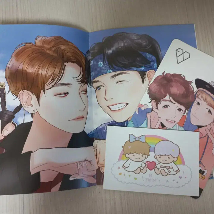 [BUNJANG] Baekhyun Fan Art Book, Postcards, Stickers Bundle Set / 백현 팬아트북, 팬아트엽서, 스티커