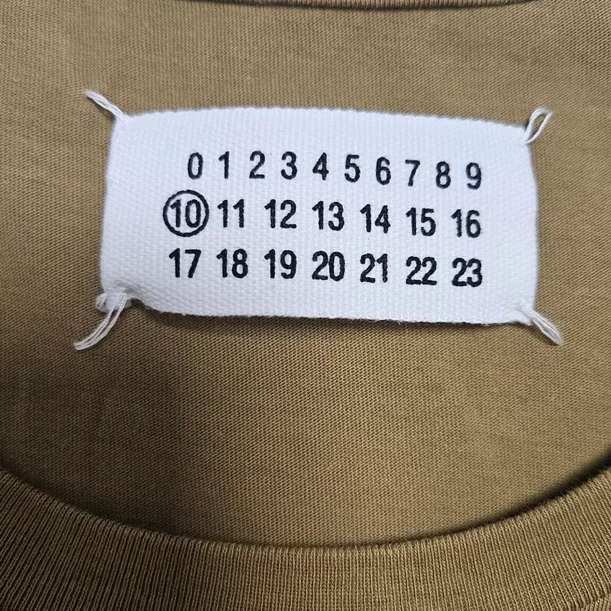 [BUNJANG] Maison Margiela Khaki Short Sleeve T-Shirt / [L]마르지엘라 카키 반팔 티셔츠