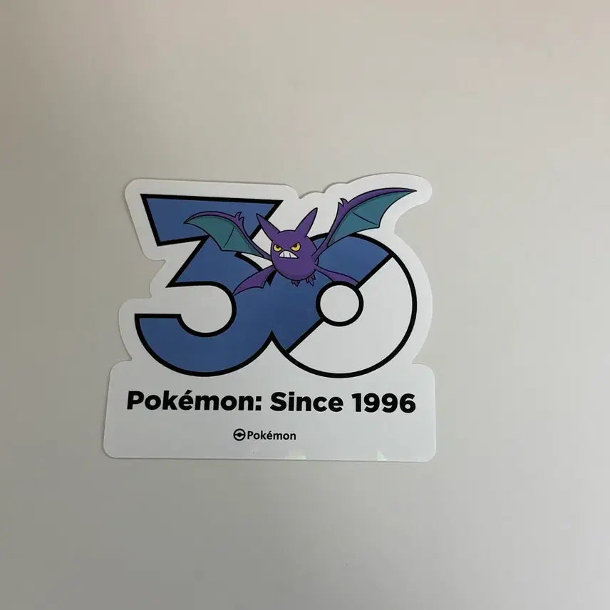 [BUNJANG] Pokemon 30th Anniversary Logo Sticker - Crobat / 포켓몬 30주년 로고스티커 크로뱃