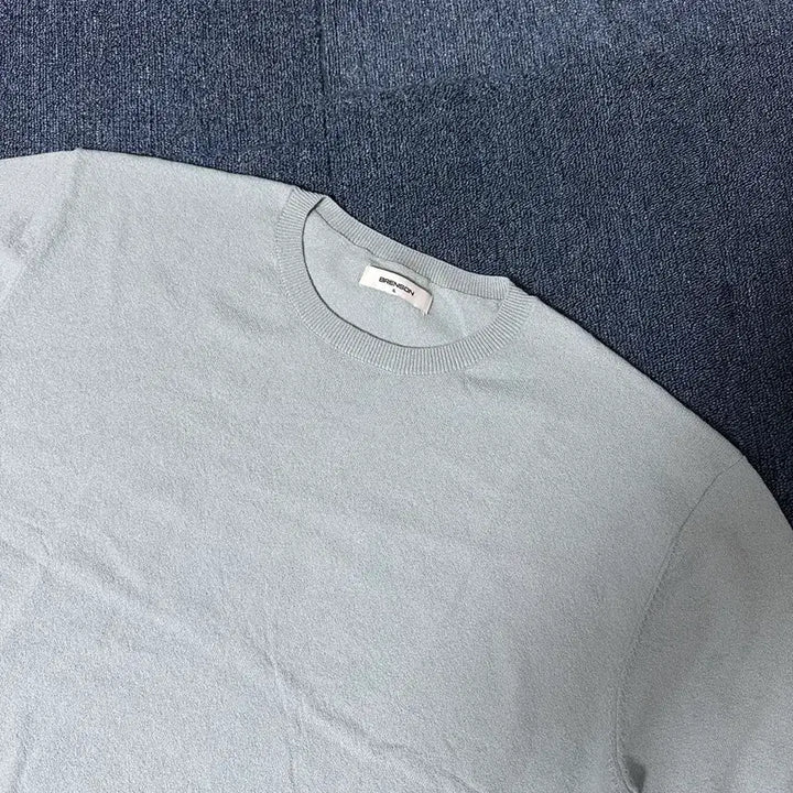 [BUNJANG] Brenson Washable Round Cropped Short Sleeve Knit / [브렌슨] 워셔블 라운드 크롭 반팔니트