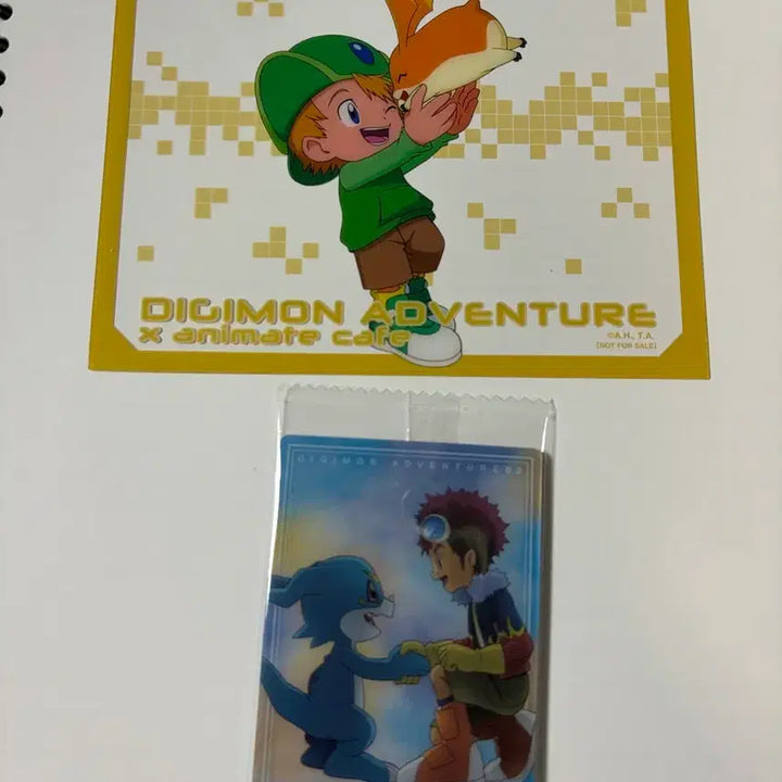 [BUNJANG] Digimon Adventure Takuya &amp; Palmon Shikishi (Animate 50,000 KRW Special) / 디지몬 어드벤처 애니메이트 5만원 특전 리키 파닥몬 색지