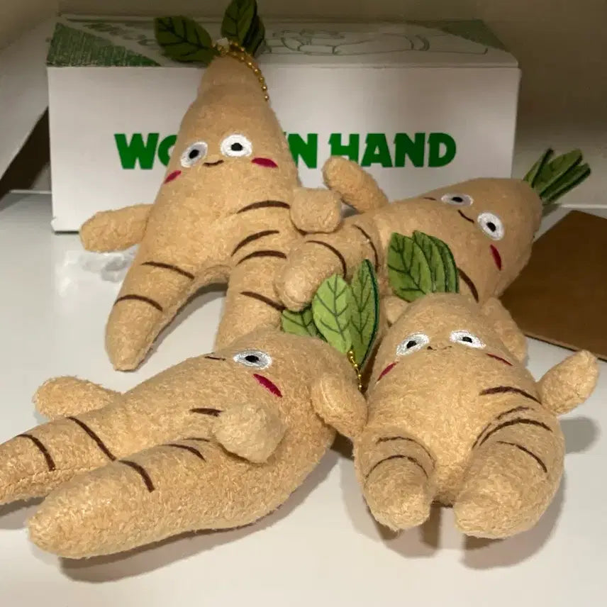 [BUNJANG] Ginseng Doll Keychain Bundle Set / 산삼 인삼 인형 키링 일괄