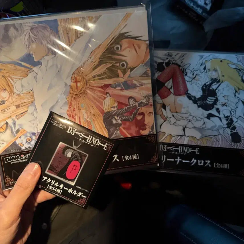 [BUNJANG] Death Note B Prize Acrylic Block + Magnet + Screen Cleaner Set / 데스노트 b상 아크릴 + 마그넷 + 스크린클리너 (택포3) 다 드립니다