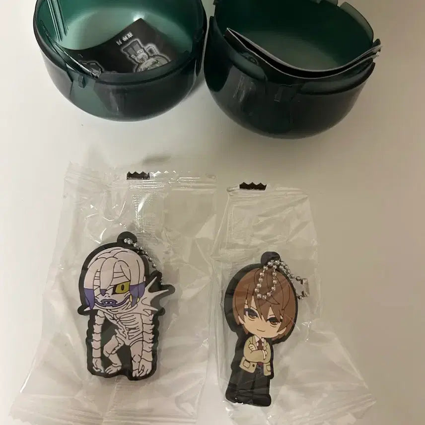 [BUNJANG] Death Note Light Yagami Rem Rubber Strap Keychain Bundle Set / 데스노트 러버스트랩 키링 라이토 렘 일괄