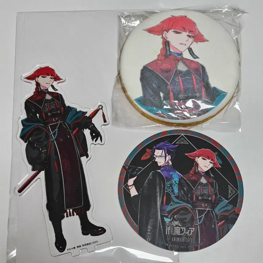 [BUNJANG] Akuyaku Kirinnyuu Opera Acrylic Stand &amp; Gratte Coaster / 악입문 마피아 애니메이트 콜라보카페 오페라 아크릴스탠드 코스터 그라떼