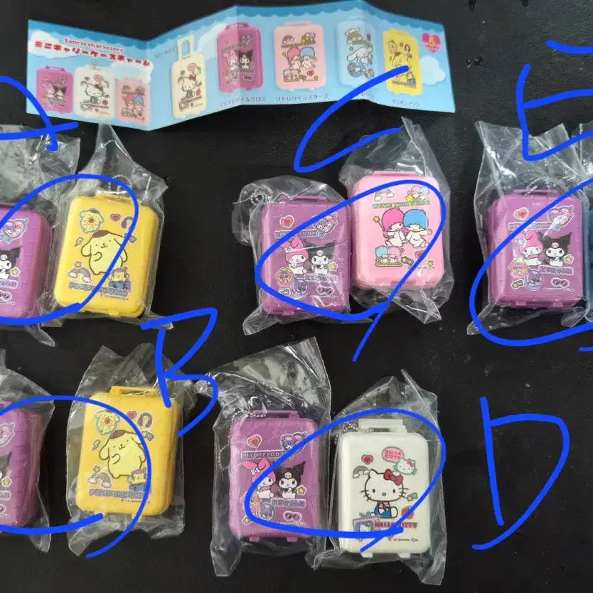 [BUNJANG] Sanrio Gacha Mini Carrier Keyring / 산리오 가챠 미니캐리어 키링