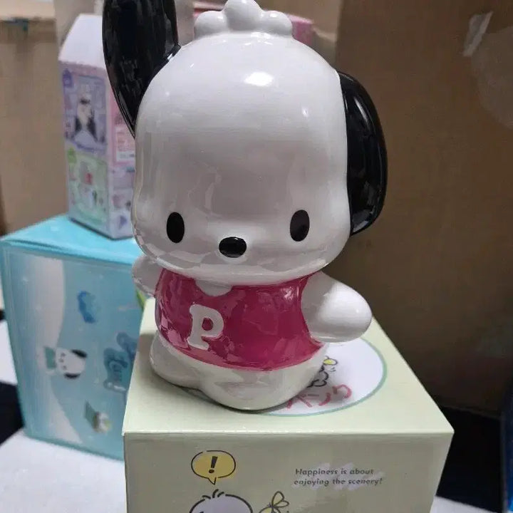 [BUNJANG] Sanrio Pochacco Ceramic Piggy Bank (2018) / 2018년 산리오 포차코 세라믹 저금통 새상품