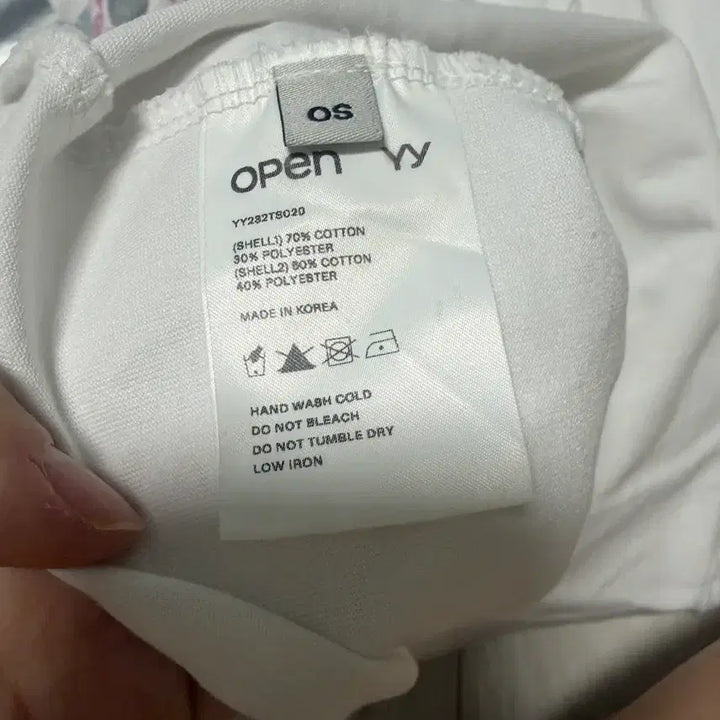[SOLD OUT] 오픈와이와이 문진주 반팔 티셔츠 화이트