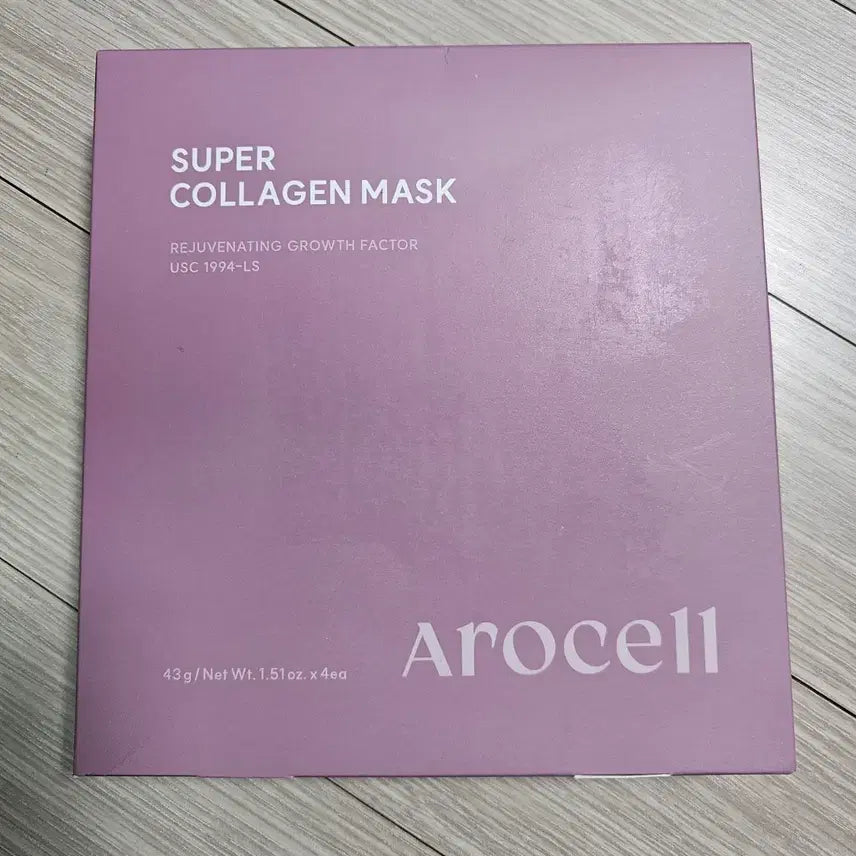 [BUNJANG] Arocelle Super Collagen Mask (4 Sheets) / 아로셀 슈퍼 콜라겐 마스크 4개입