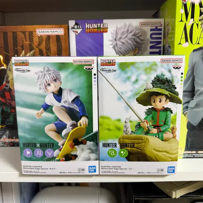 [BUNJANG] Hunter x Hunter Memorial Saga Gon &amp; Killua Fishing Figure (Sealed) / (미개봉) 헌터헌터 메모러블 사가 낚시 곤 키르아 피규어