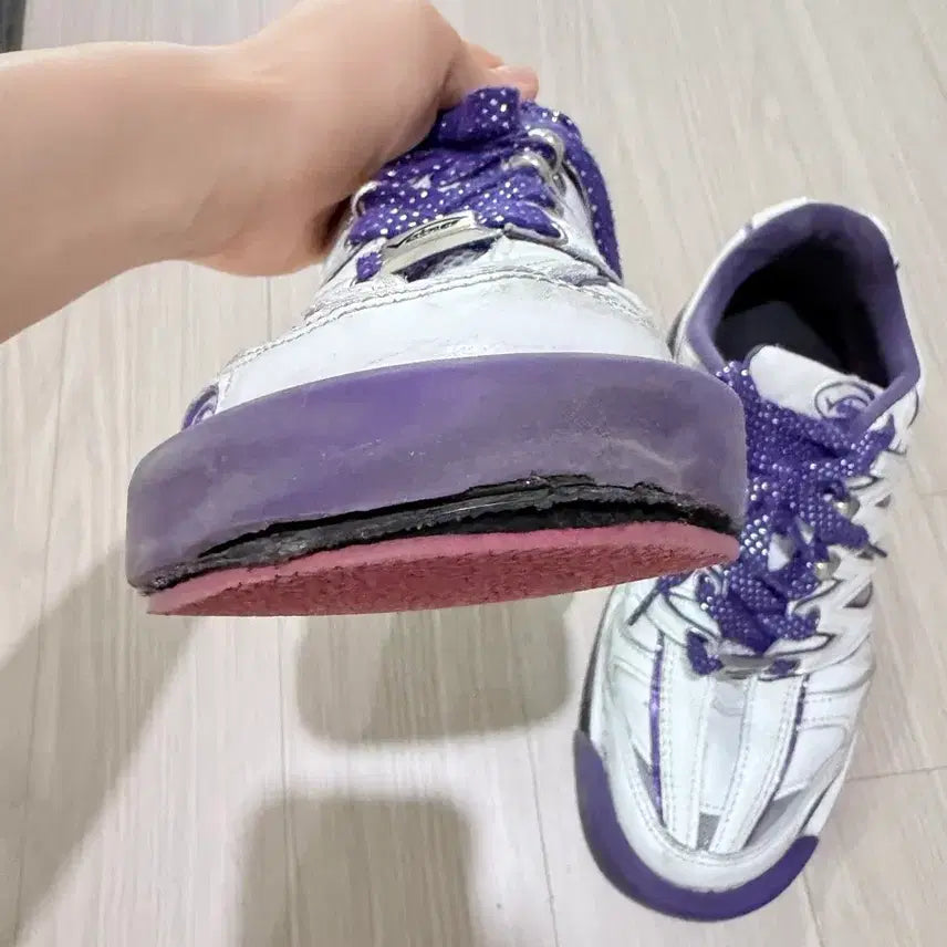 [BUNJANG] Biner Bowling Shoes White/Purple Size 240 / 바이네르 볼링화 240 화이트/퍼플