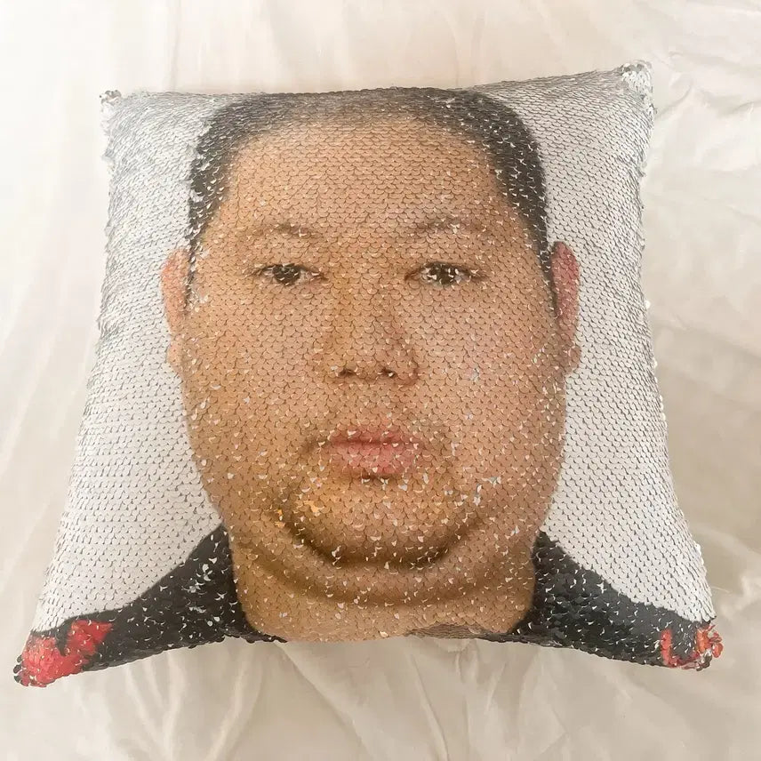 [BUNJANG] Gamst Limited Edition Sequin Cushion / 감스트 한정판 굿즈 스팽글 쿠션
