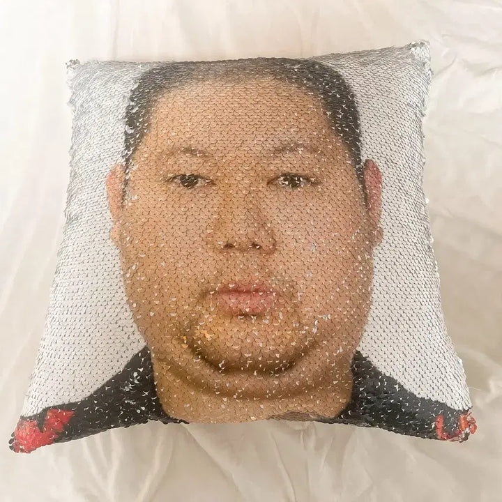 [BUNJANG] Gamst Limited Edition Sequin Cushion / 감스트 한정판 굿즈 스팽글 쿠션