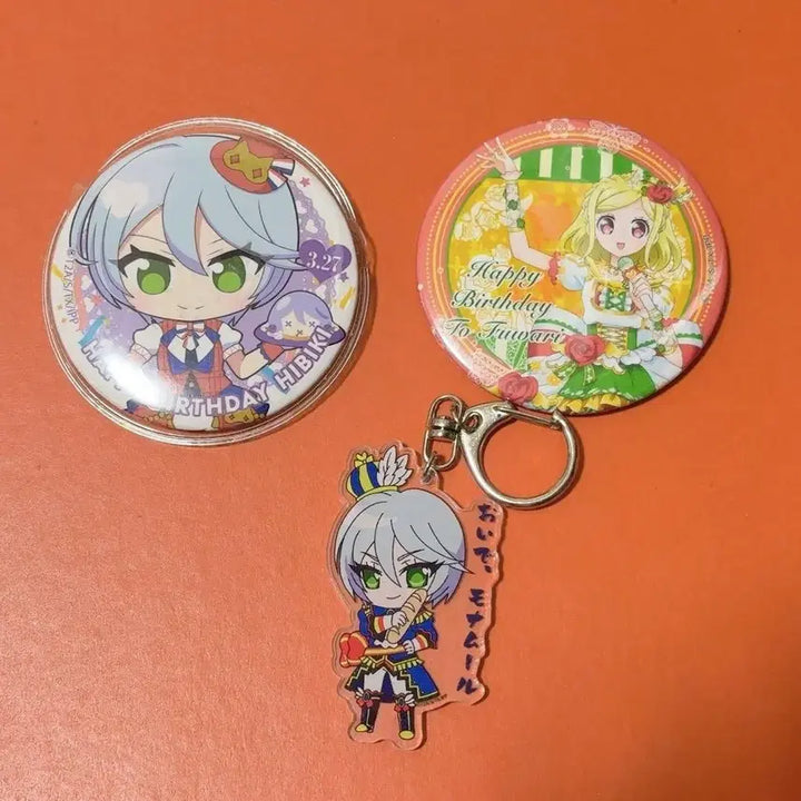 [BUNJANG] Pripara Hibiki Keyring, Fuwari Can Badge, Soaruru Dinner Show Acrylic Stand, Eve Coaster Bundle Set / 분철공구)일괄)프리파라히비키키링후와리캔뱃지소루루디너쇼아크릴이브코스터