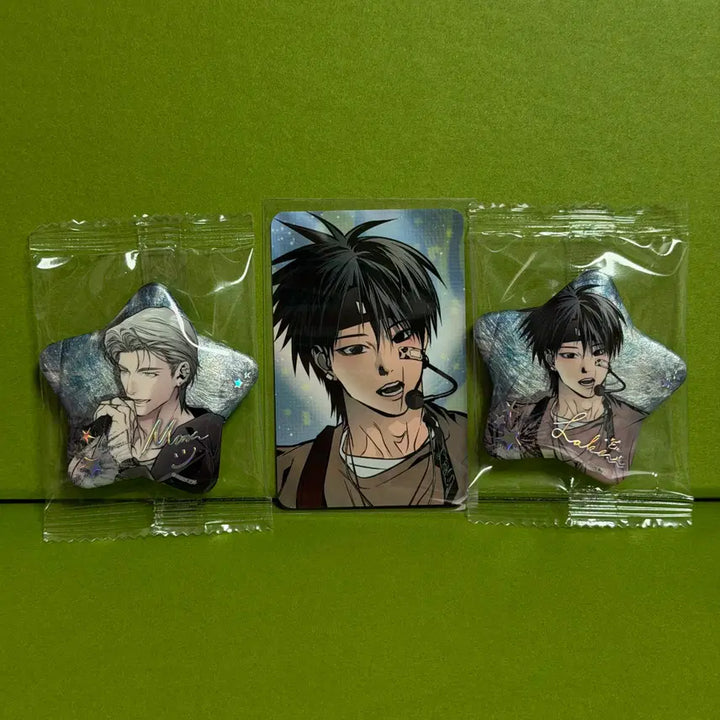 [BUNJANG] Sparkles Black Horse Badge Set (2 Types) with Photocard / 스파클즈 검은 목마 뱃지 2종, 포토카드 1종