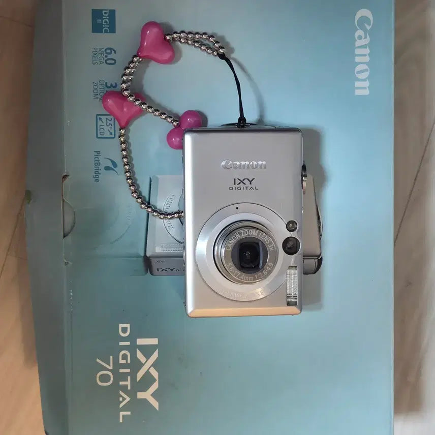 [BUNJANG] Canon IXY DIGITAL 70 (IXUS 60) 6MP 3x Optical Zoom Digital Camera - Silver / 캐논 익시 70 ixy 70(ixus60 익서스 60) 디카 카메라