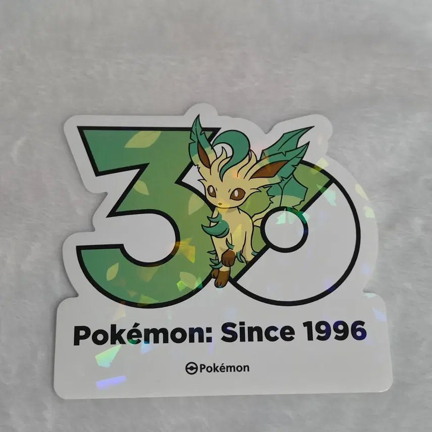[BUNJANG] Pokemon 30th Anniversary Logo Sticker Leafeon / 포켓몬 30주년 로고 스티커 리피아 판매합니다.