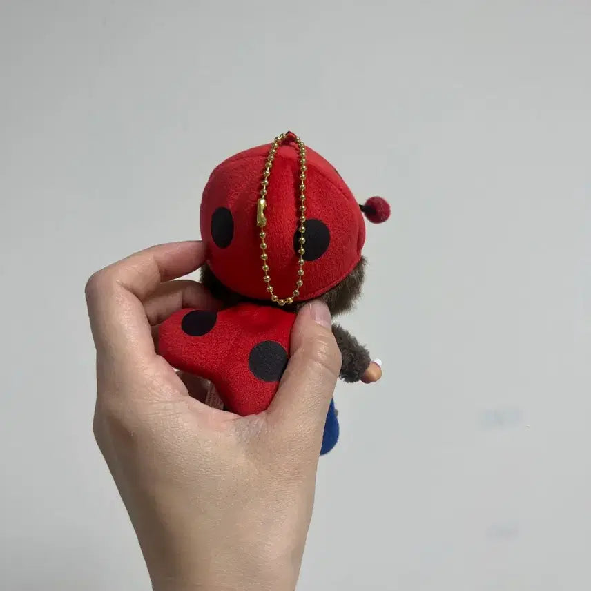 [BUNJANG] Monchhichi Ladybug Keychain / 몬치치 무당벌레 키링