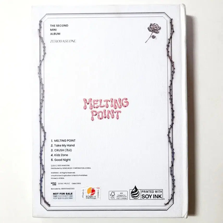 [BUNJANG] ZEROBASEONE ZB1 2nd Mini Album Melting Point White Version Signed Album / [친필싸인반]비매홍보반/제로베이스원 2nd미니앨범/화이트버전