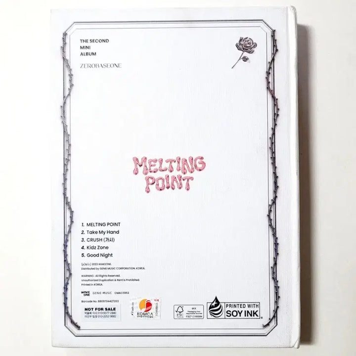 [BUNJANG] ZEROBASEONE ZB1 2nd Mini Album Melting Point White Version Signed Album / [친필싸인반]비매홍보반/제로베이스원 2nd미니앨범/화이트버전