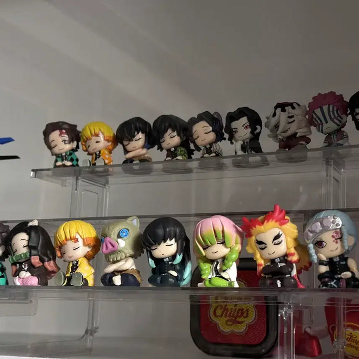 [BUNJANG] Demon Slayer Shoulder Sit Gacha Figures Full Set (Parts 1-4) / 귀멸의칼날 어깨쿵 가챠 1~4탄 17종 피규어 풀세트