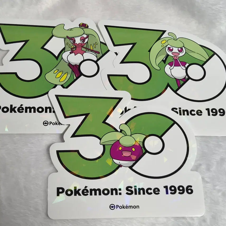 [BUNJANG] Pokemon 30th Anniversary Logo Sticker Set (Dalcom&
