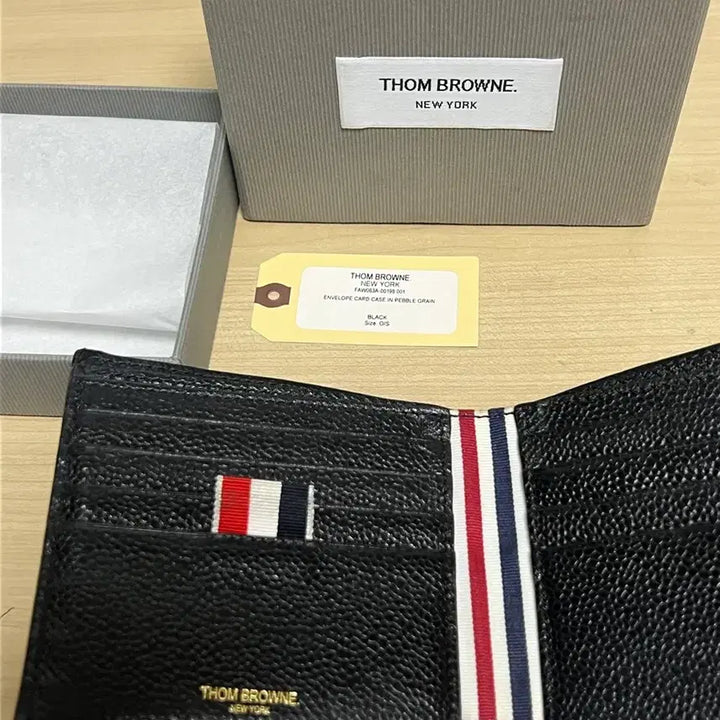[BUNJANG] Thom Browne Pebble Grain RWB Wallet / 톰브라운 지갑 페블 그레인 rwb 풀구성