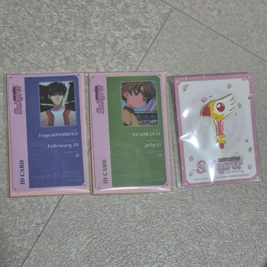 [SOLD OUT] 카드캡터 체리 극장판  ID 카드 2종 + 뱃지 세트
