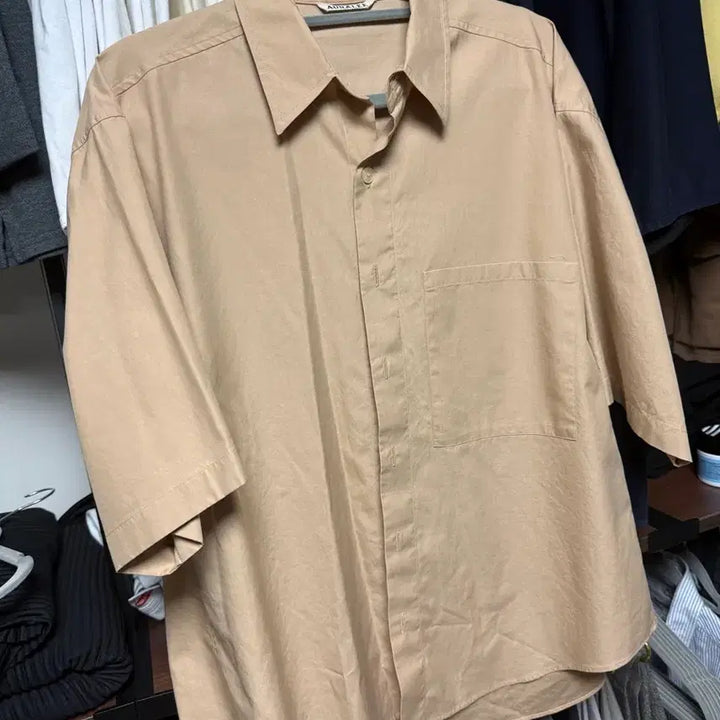 [BUNJANG] Auralee Beige Size 3 Shirt / 오라리 셔츠 신품급 3사이즈