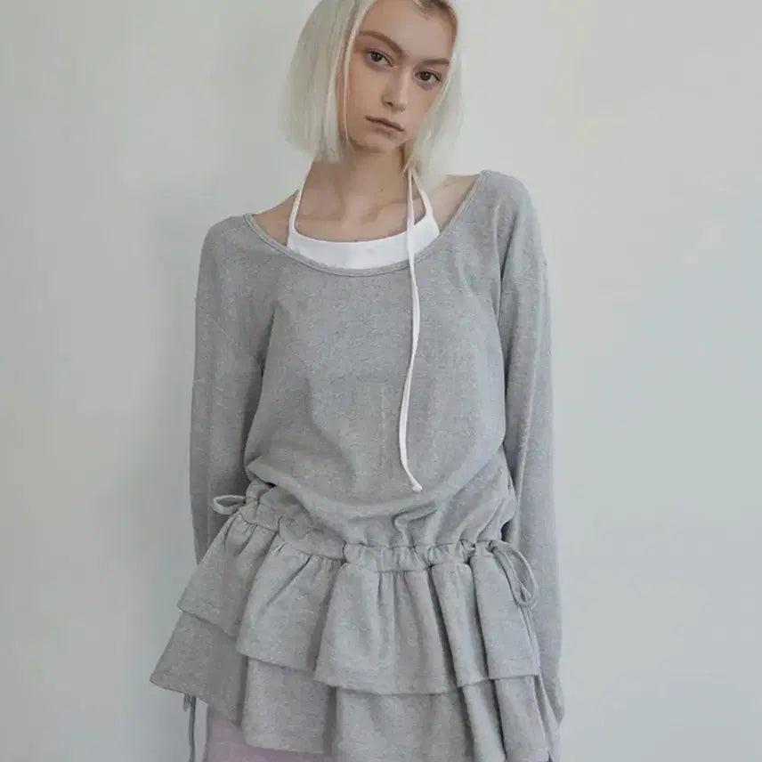 [BUNJANG] Lense Frill Layered Long Sleeve / (원가 4.6) 렌세 Frill Layered Long Sleeve