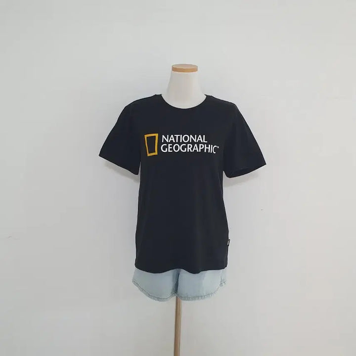 [BUNJANG] National Geographic Black Short Sleeve T-Shirt / No.26061303 내셔널 지오그래픽 반팔티 블랙