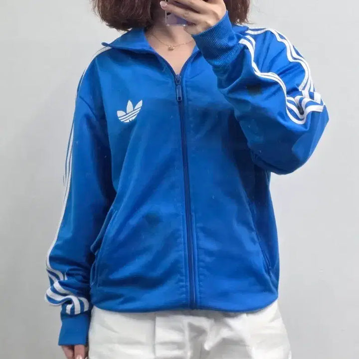 [BUNJANG] Adidas Originals Firebird Track Jacket Blue Size 95 / [프립]95/아디다스 불꽃 져지 블루