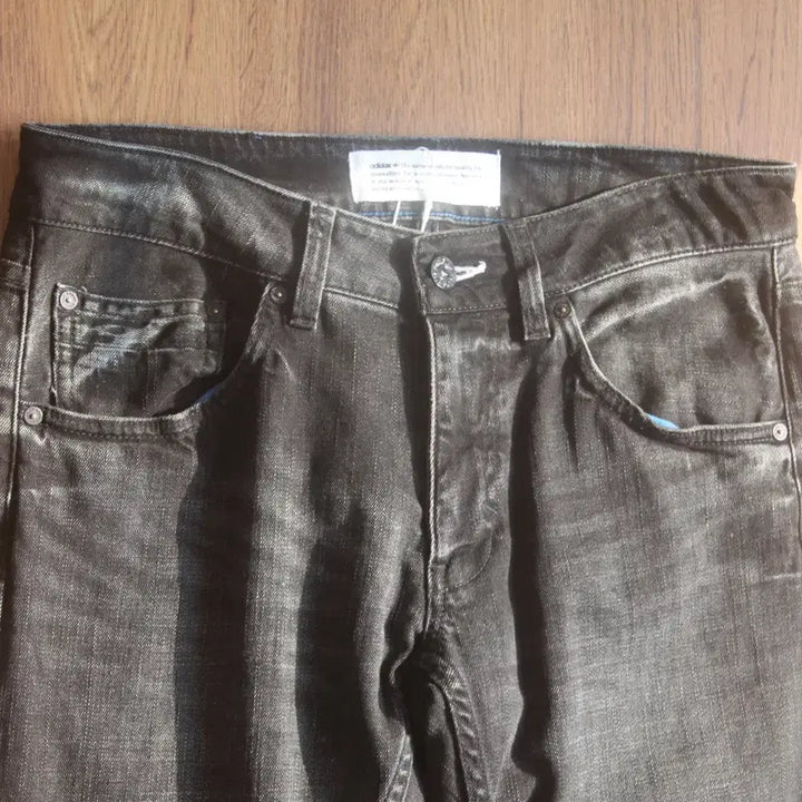 [BUNJANG] Adidas Originals Black Denim Pants / 아디다스 오리지널 데님 팬츠 흑청