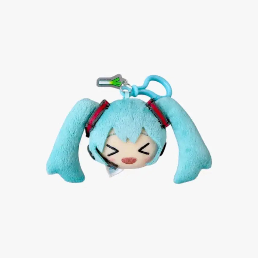 [BUNJANG] Hatsune Miku Plush Doll Keychain Vintage Classic Figure / 하츠네 미쿠 얼굴 인형 누이 키링 빈티지 고전 피규어