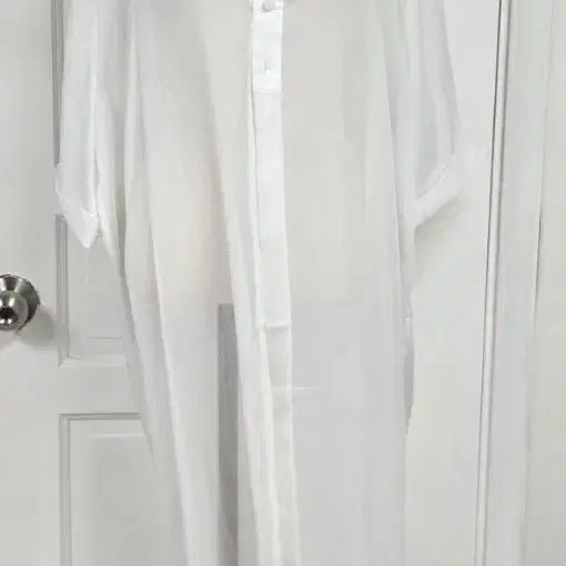 [BUNJANG] Treeming Bird Sheer Long Shirt Robe / 새상품)트리밍버드 시스루 롱셔츠 로브