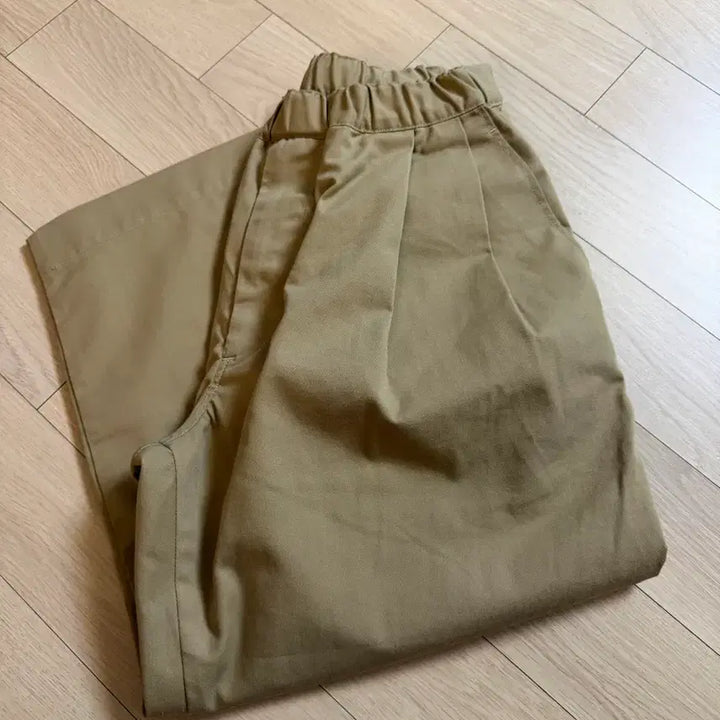 [BUNJANG] DANTON Wide Cotton Twill Cropped Pants / 단톤 와이드 면바지 38