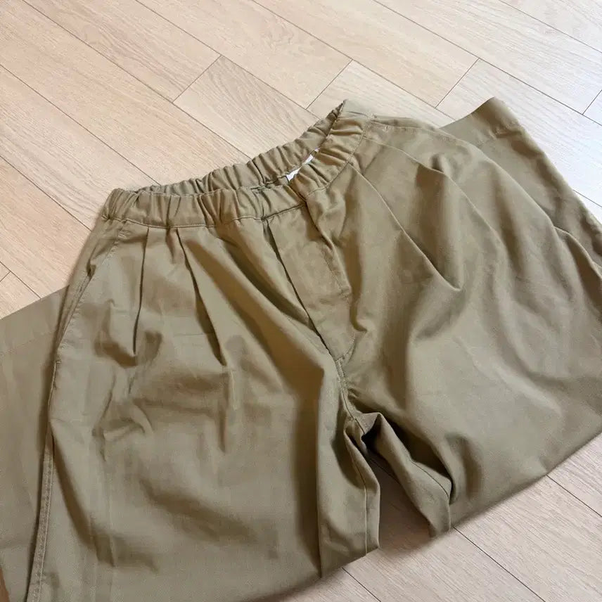 [BUNJANG] DANTON Wide Cotton Twill Cropped Pants / 단톤 와이드 면바지 38